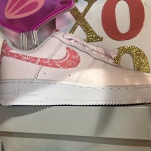 Pink and White Nike Air Force
